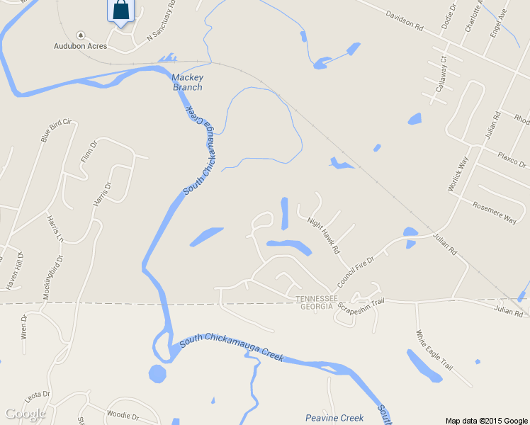 map of restaurants, bars, coffee shops, grocery stores, and more near 212 Blackwell Farm Road in Chattanooga