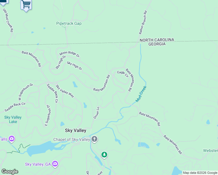 map of restaurants, bars, coffee shops, grocery stores, and more near 194 Fairway Lane in Dillard