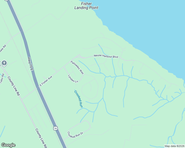 map of restaurants, bars, coffee shops, grocery stores, and more near 209 Palisades Way in New Bern