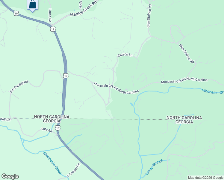 map of restaurants, bars, coffee shops, grocery stores, and more near 9 Wig King Road in Murphy