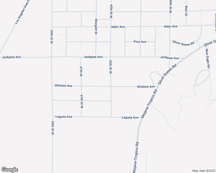 map of restaurants, bars, coffee shops, grocery stores, and more near Wilshire Avenue in Mojave
