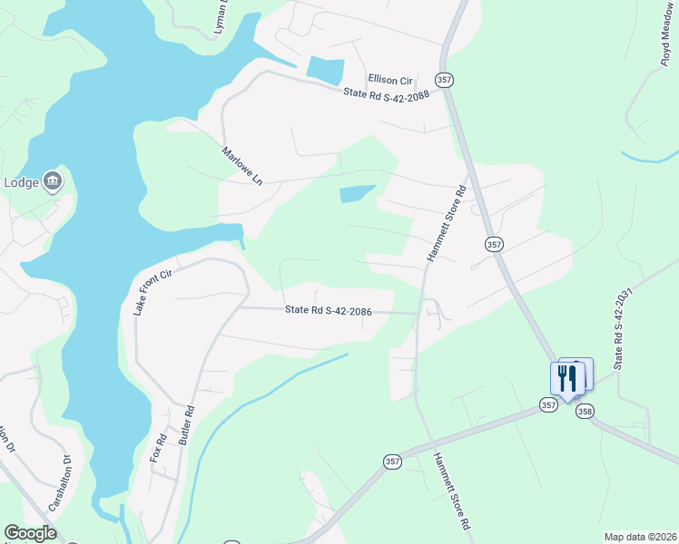 map of restaurants, bars, coffee shops, grocery stores, and more near 102 Butler Road in Lyman