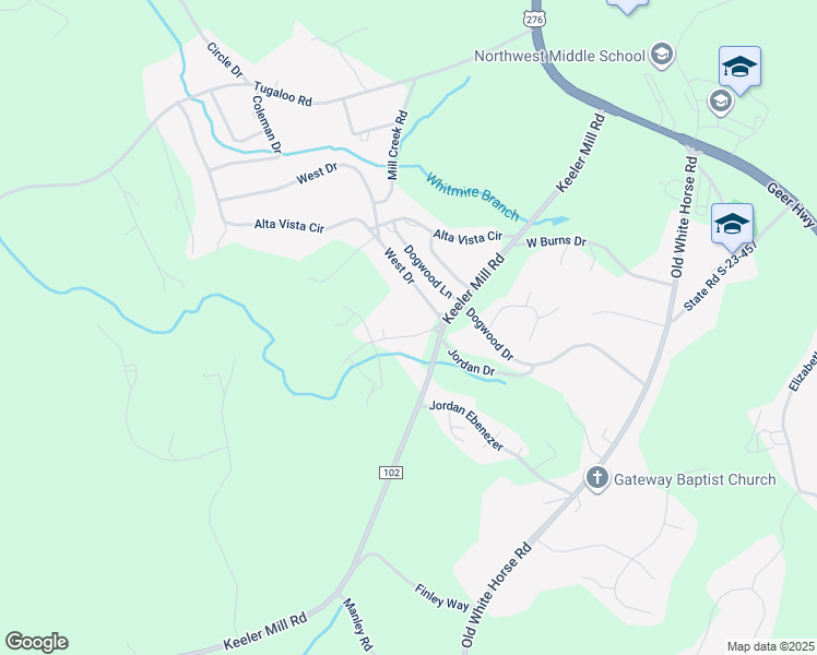 map of restaurants, bars, coffee shops, grocery stores, and more near 10 Rochester Road in Travelers Rest