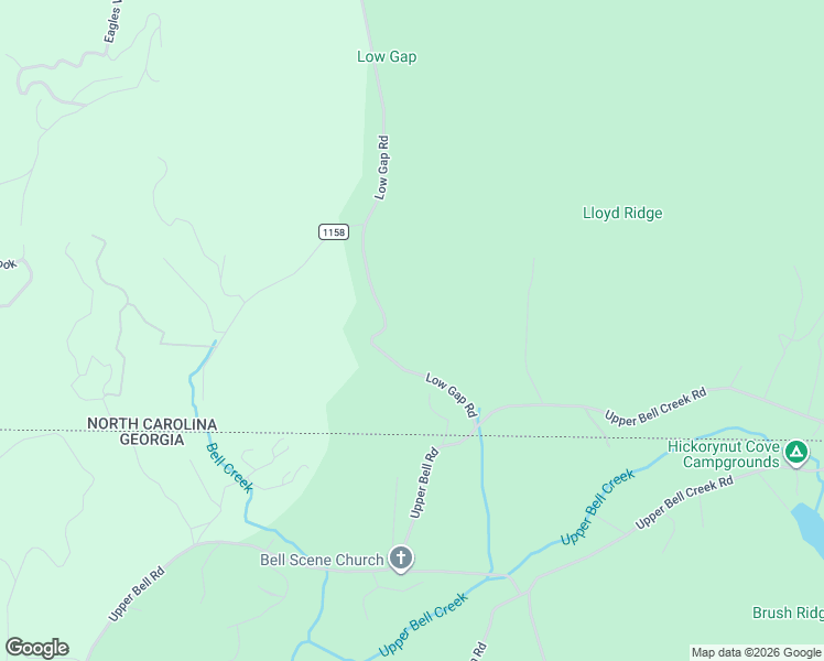 map of restaurants, bars, coffee shops, grocery stores, and more near 1985 Low Gap Road in Hayesville