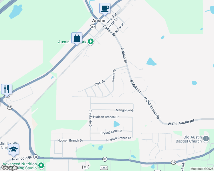 map of restaurants, bars, coffee shops, grocery stores, and more near 309 Orange Street in Austin