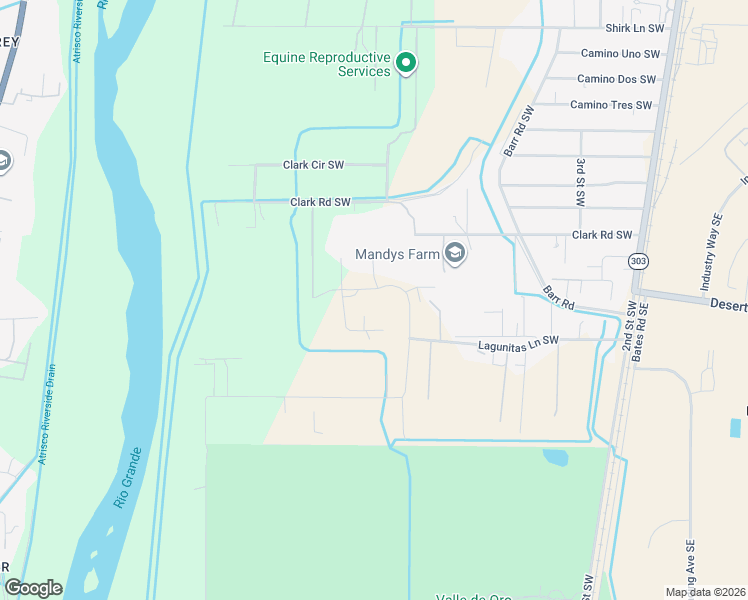 map of restaurants, bars, coffee shops, grocery stores, and more near 6427 Lagunitas Lane Southwest in Albuquerque