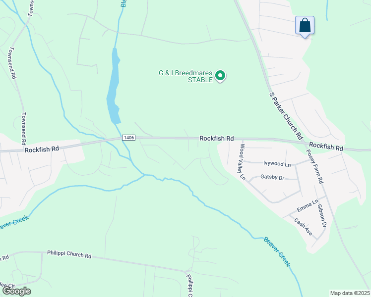 map of restaurants, bars, coffee shops, grocery stores, and more near 150 Glenn Brooke Lane in Raeford