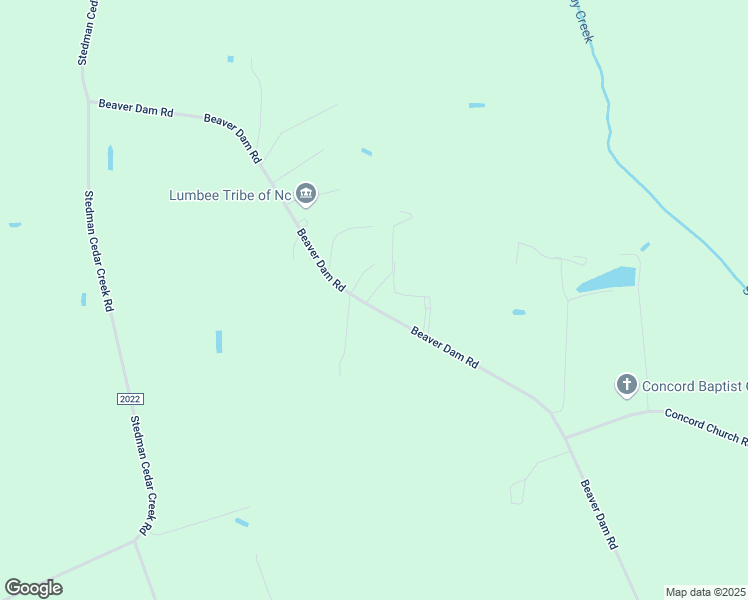 map of restaurants, bars, coffee shops, grocery stores, and more near 7307 Beaver Dam Road in Stedman