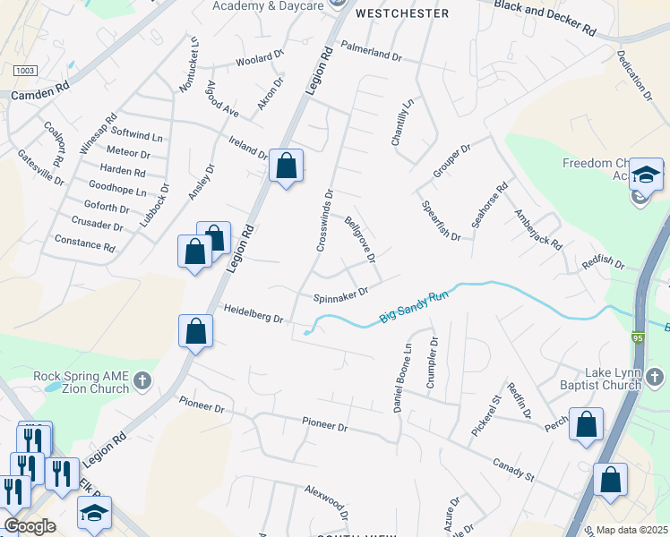 map of restaurants, bars, coffee shops, grocery stores, and more near 2532 Hunting Bow Drive in Hope Mills