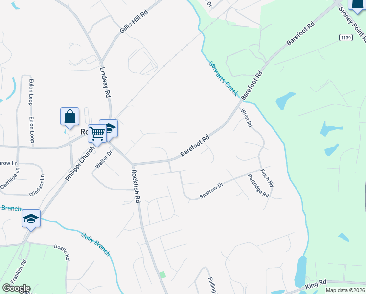 map of restaurants, bars, coffee shops, grocery stores, and more near 130 Live Oak Dr in Fayetteville