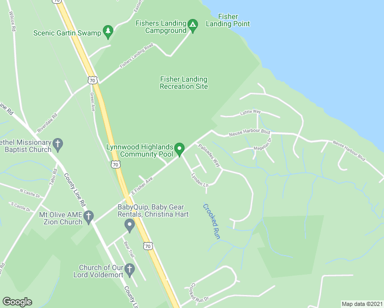 map of restaurants, bars, coffee shops, grocery stores, and more near 123 Kenmore Court in New Bern