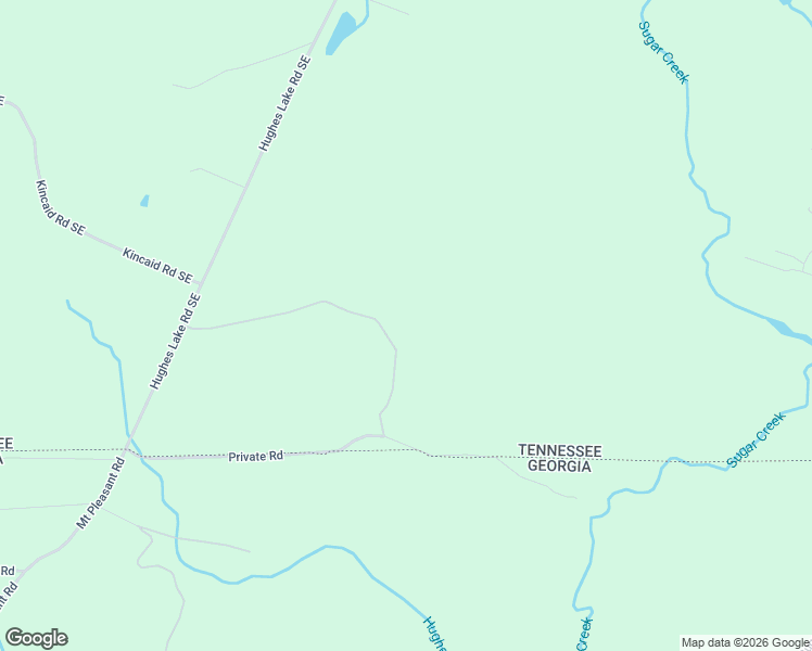 map of restaurants, bars, coffee shops, grocery stores, and more near Private Road in Cohutta