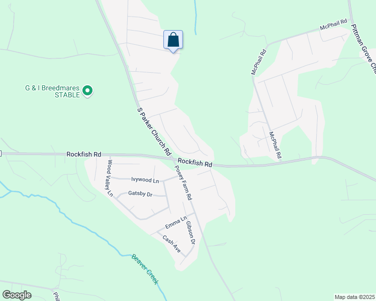 map of restaurants, bars, coffee shops, grocery stores, and more near 345 Wildwood Drive in Raeford