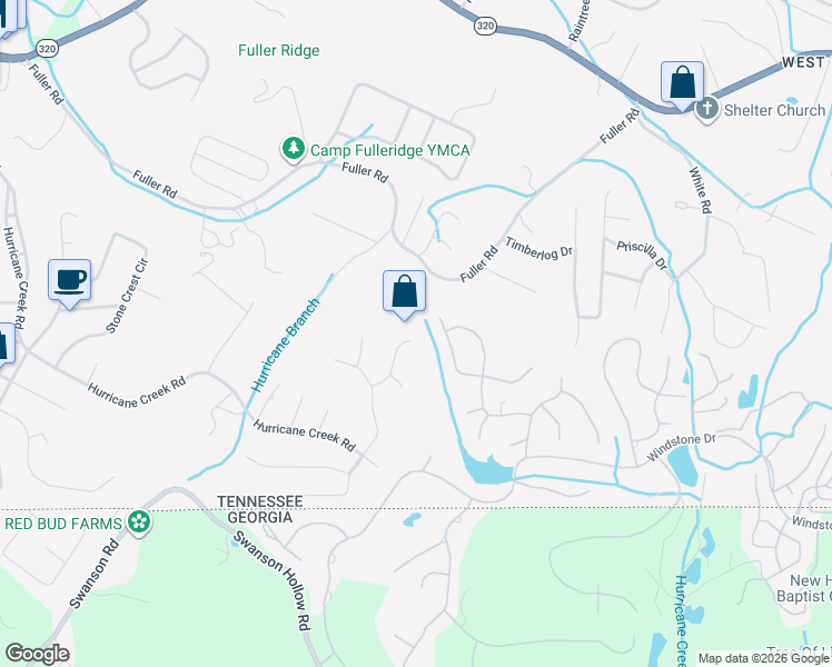 map of restaurants, bars, coffee shops, grocery stores, and more near 9471 Weather View Drive in Chattanooga