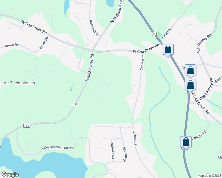 map of restaurants, bars, coffee shops, grocery stores, and more near 712 Greene Drive in Greer