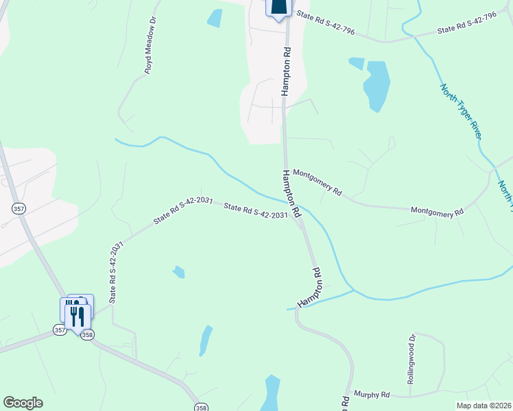 map of restaurants, bars, coffee shops, grocery stores, and more near 260 State Road S-42-2031 in Lyman