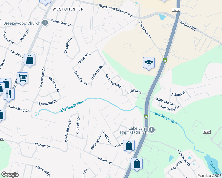 map of restaurants, bars, coffee shops, grocery stores, and more near 309 Pelican Court in Fayetteville