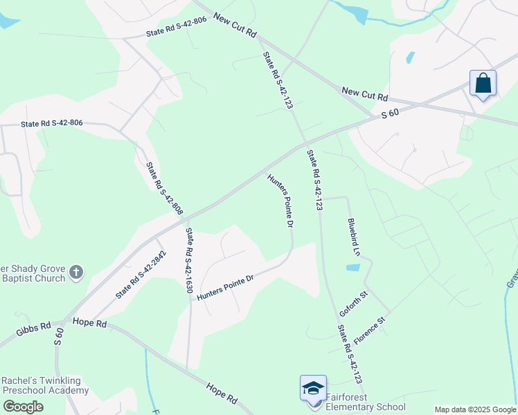map of restaurants, bars, coffee shops, grocery stores, and more near 1241 John Dodd Road in Spartanburg