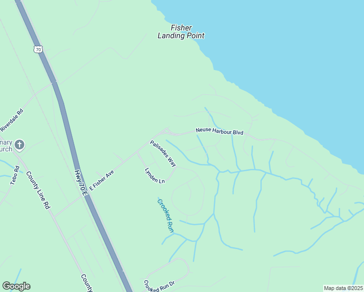 map of restaurants, bars, coffee shops, grocery stores, and more near 318 Magellan Drive in New Bern