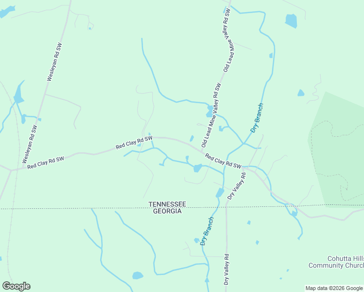 map of restaurants, bars, coffee shops, grocery stores, and more near 803 Red Clay Road Southwest in Cleveland