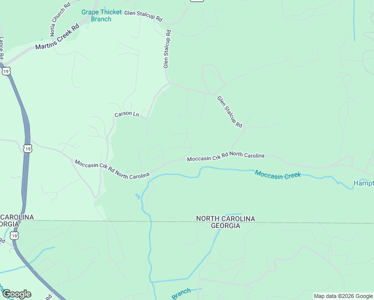 map of restaurants, bars, coffee shops, grocery stores, and more near 185 Travelers Gap Road in Murphy