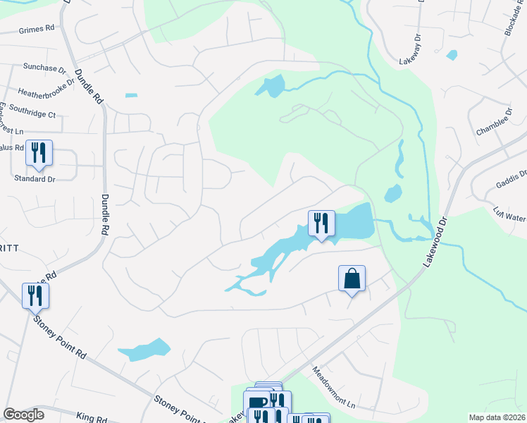 map of restaurants, bars, coffee shops, grocery stores, and more near 6856 Uppingham Rd in Fayetteville