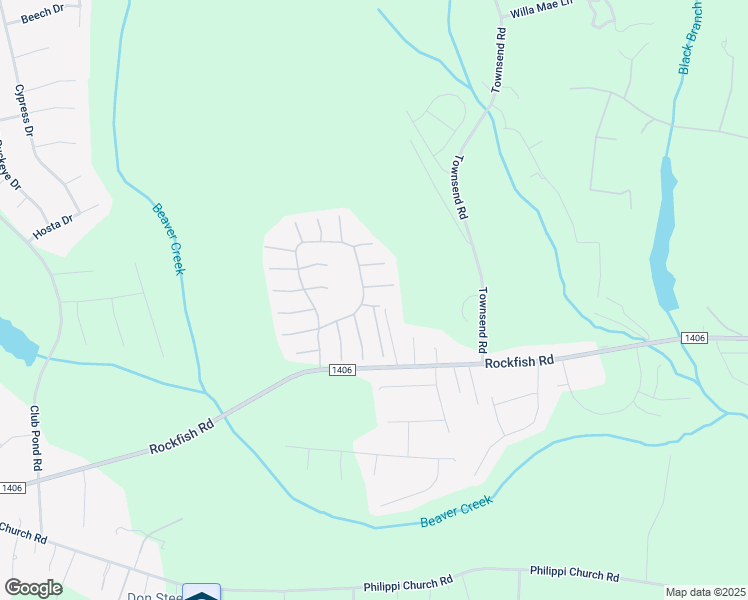 map of restaurants, bars, coffee shops, grocery stores, and more near 103 Oakhurst Court in Raeford