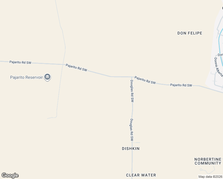 map of restaurants, bars, coffee shops, grocery stores, and more near 6200-6802 Pajarito Road Southwest in Albuquerque