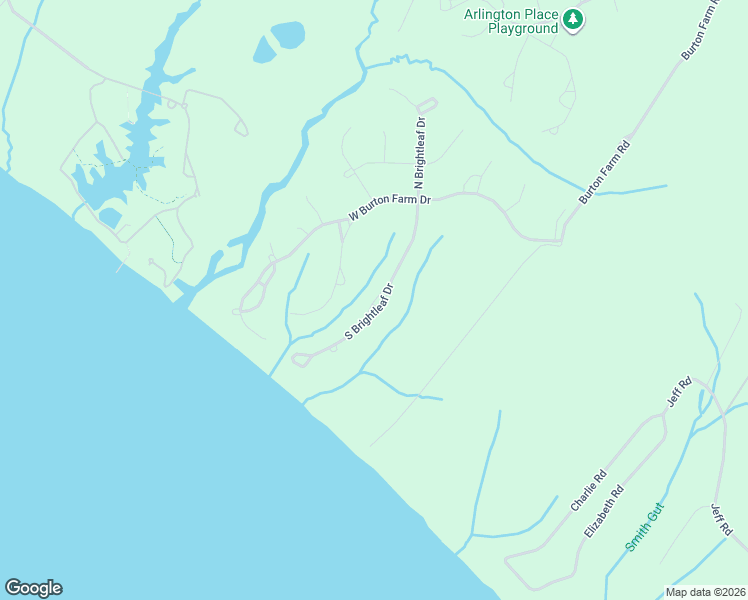 map of restaurants, bars, coffee shops, grocery stores, and more near South Brightleaf Drive in Minnesott Beach