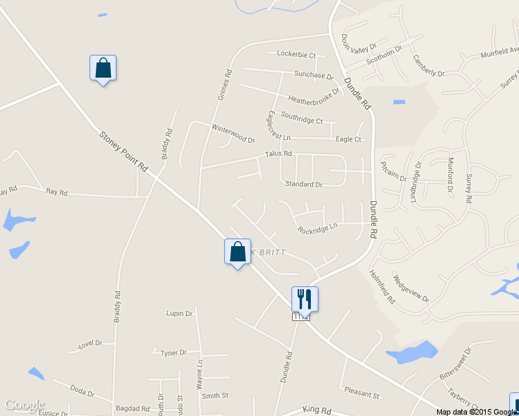 map of restaurants, bars, coffee shops, grocery stores, and more near 3516 Manorbridge Ct in Fayetteville