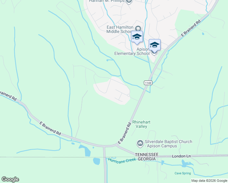 map of restaurants, bars, coffee shops, grocery stores, and more near 3658 Lilli Flora Lane in Apison