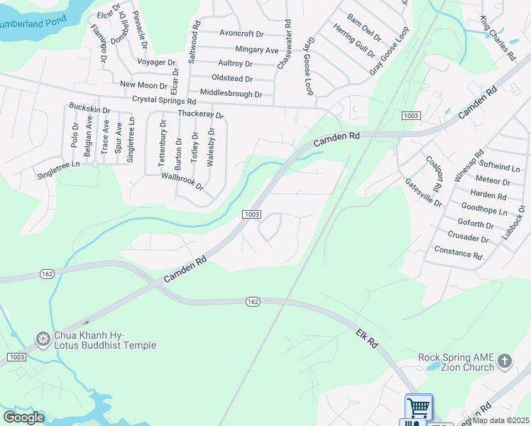 map of restaurants, bars, coffee shops, grocery stores, and more near 4609 Camden Road in Fayetteville