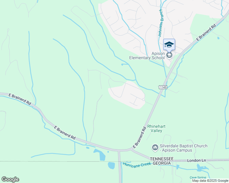 map of restaurants, bars, coffee shops, grocery stores, and more near 3517 Weathervane Loop in Apison