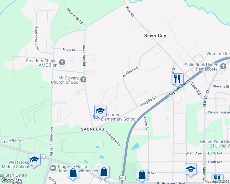 map of restaurants, bars, coffee shops, grocery stores, and more near Stratford Road in Durham