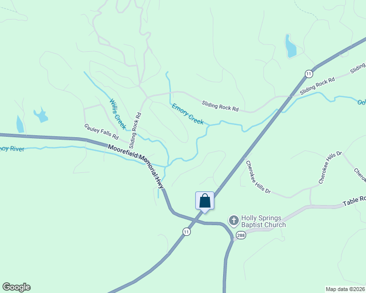 map of restaurants, bars, coffee shops, grocery stores, and more near 160 Broken Bow Run in Pickens