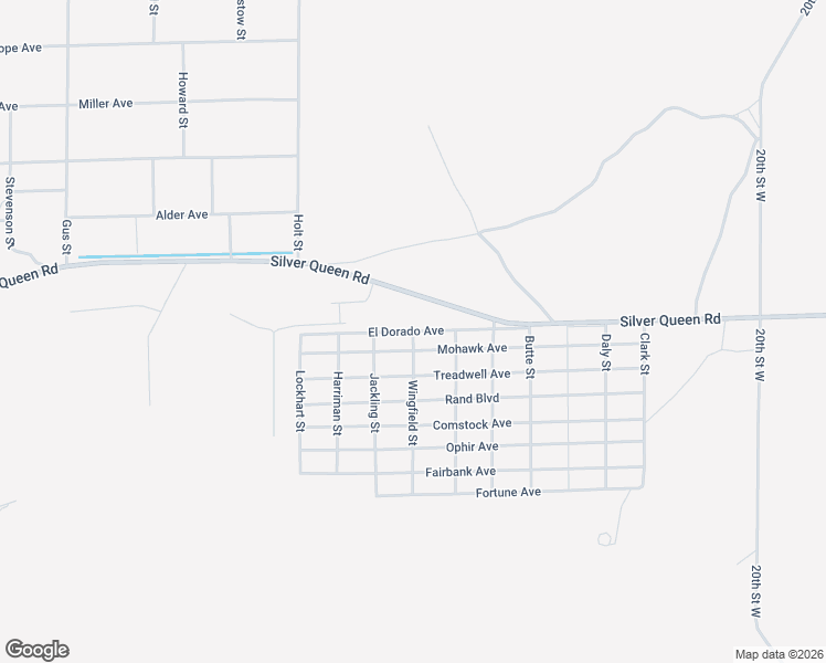 map of restaurants, bars, coffee shops, grocery stores, and more near El Dorado Avenue in Mojave