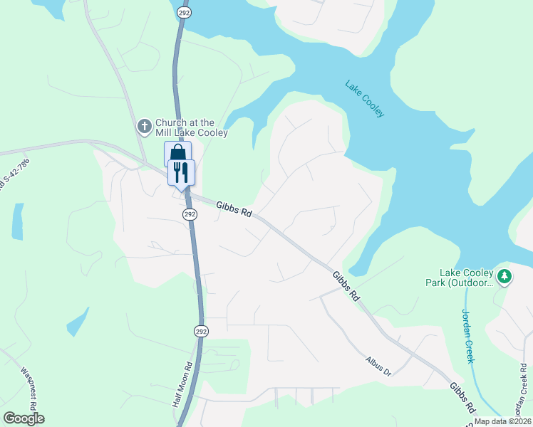 map of restaurants, bars, coffee shops, grocery stores, and more near 207 Gibbs Road in Wellford