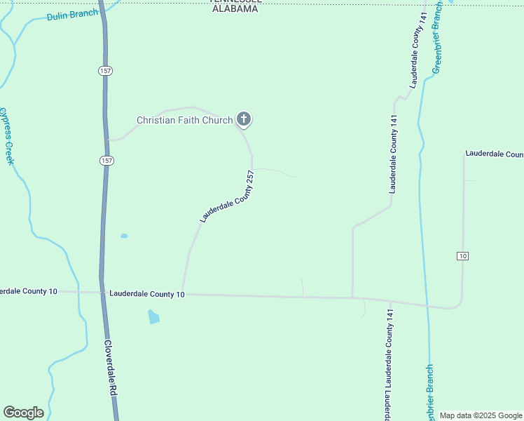 map of restaurants, bars, coffee shops, grocery stores, and more near 430 County Road 257 in Florence