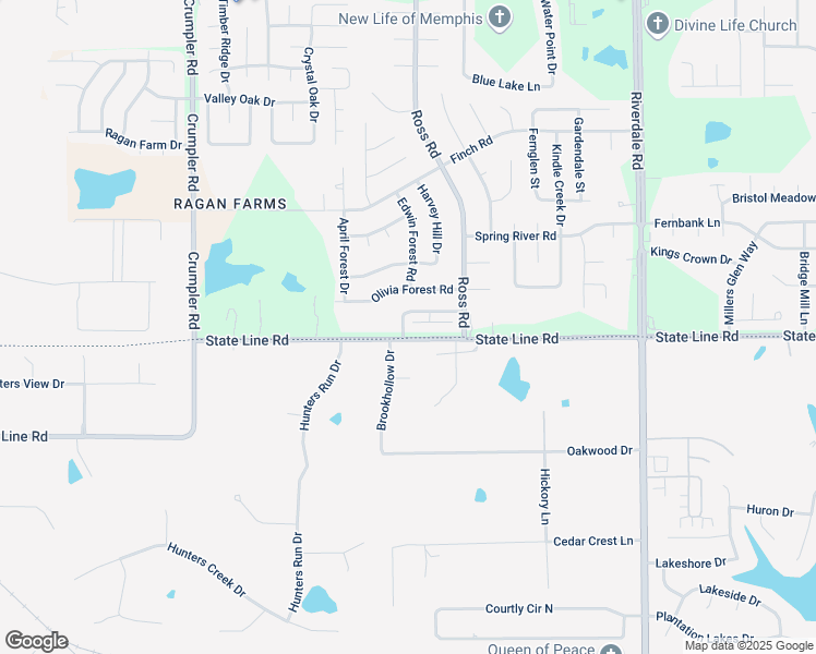 map of restaurants, bars, coffee shops, grocery stores, and more near 6659 Ross Manor Drive in Memphis