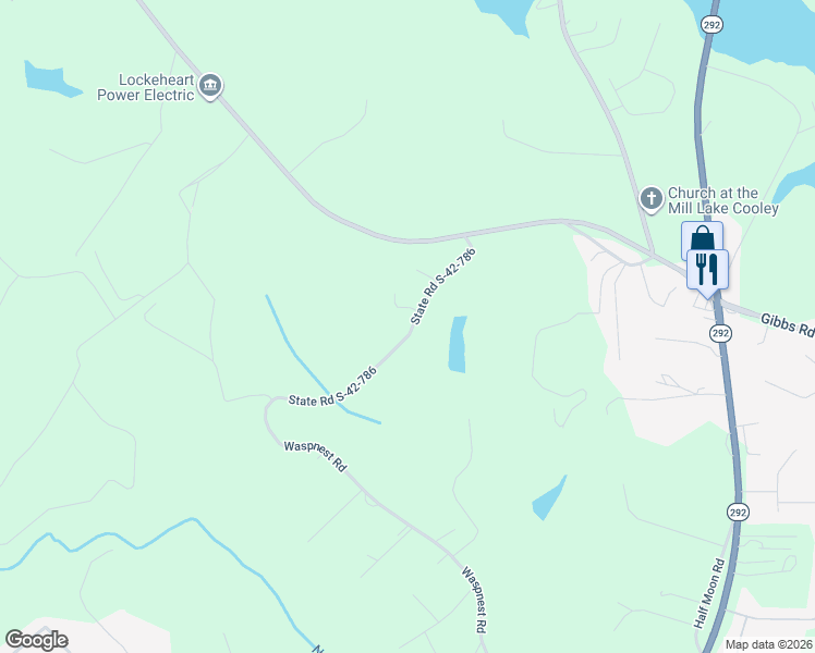 map of restaurants, bars, coffee shops, grocery stores, and more near 341 State Road S-42-786 in Wellford