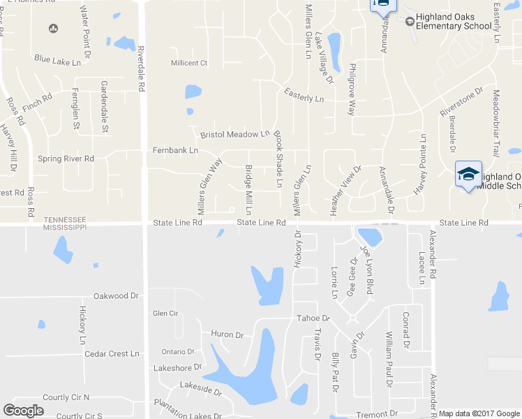 map of restaurants, bars, coffee shops, grocery stores, and more near 7186 State Line Road in Memphis