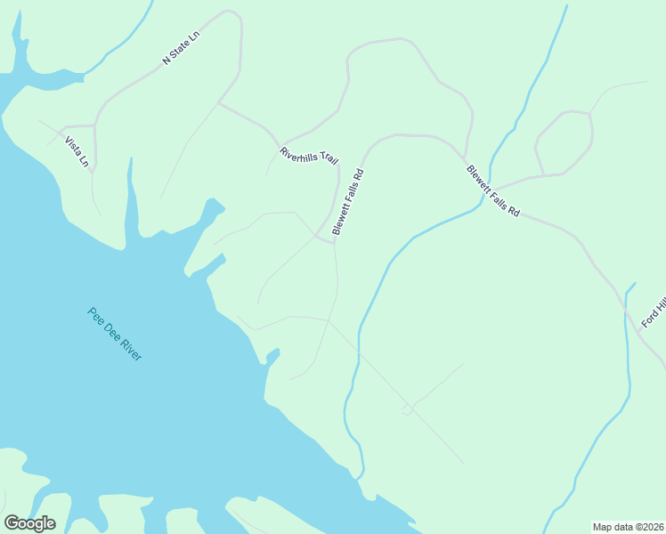 map of restaurants, bars, coffee shops, grocery stores, and more near 1022 Blewett Falls Road in Rockingham