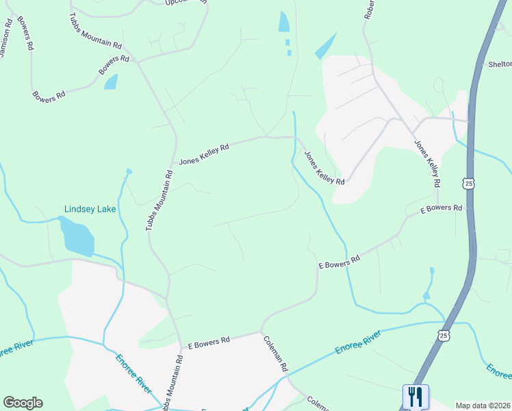 map of restaurants, bars, coffee shops, grocery stores, and more near 36 Glen Springs Road in Travelers Rest