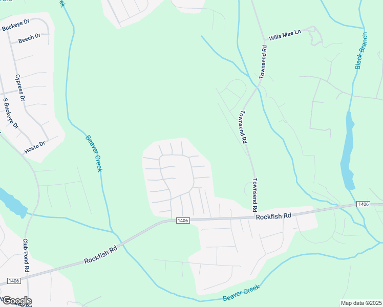 map of restaurants, bars, coffee shops, grocery stores, and more near 100 Jardin Court in Raeford