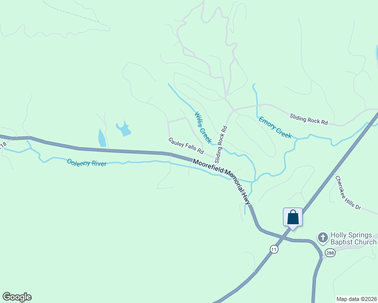 map of restaurants, bars, coffee shops, grocery stores, and more near 209 Gauley Falls Road in Pickens