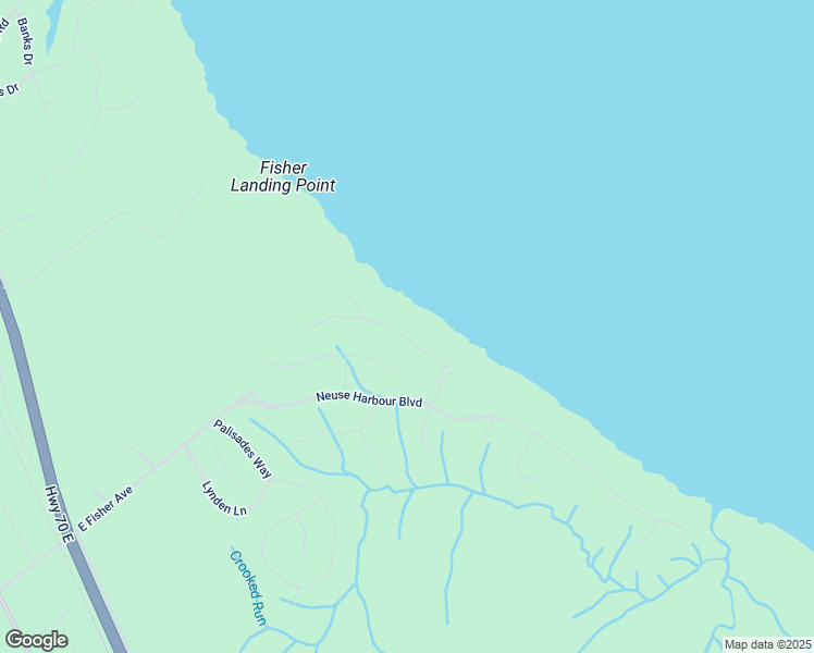 map of restaurants, bars, coffee shops, grocery stores, and more near 224 Drake Landing in New Bern