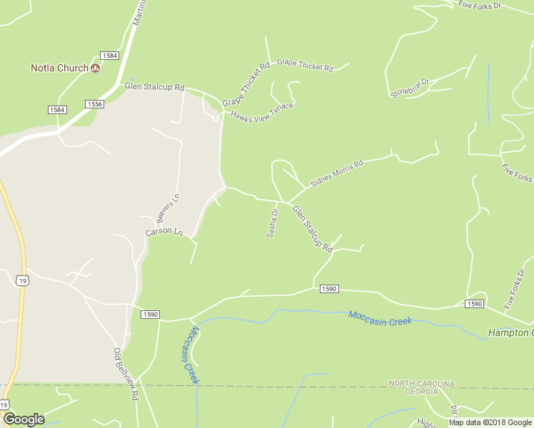 map of restaurants, bars, coffee shops, grocery stores, and more near 34 Sasha Drive in Murphy