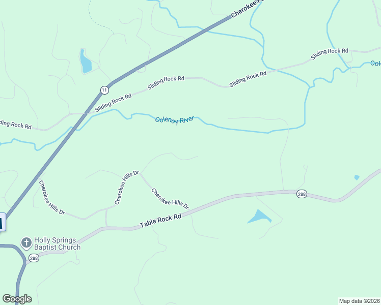 map of restaurants, bars, coffee shops, grocery stores, and more near 181 Cherokee Hill Ridge Road in Pickens