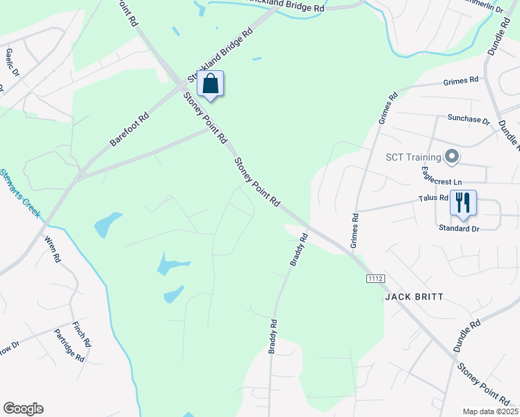 map of restaurants, bars, coffee shops, grocery stores, and more near 3321 Burberry Drive in Fayetteville