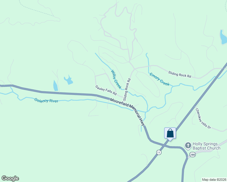 map of restaurants, bars, coffee shops, grocery stores, and more near 107 Gauley Falls Road in Pickens